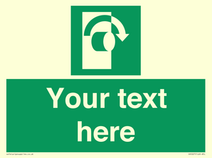 Custom Turn Clockwise Sign